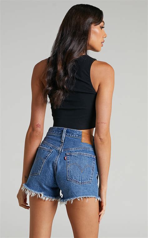 Levis 501 Original Denim Shorts In Oxnard Athens Mid Showpo Usa