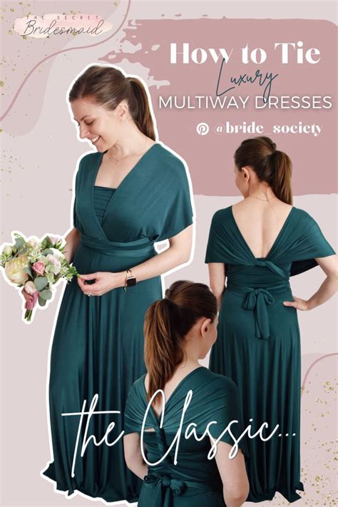 Multiway Dress Styles How To Tie Bridesmaid Infinity Convertible