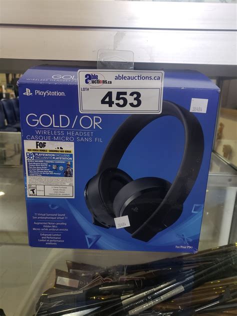 PLAYSTATION GOLD WIRELESS GAMING HEADSET - Able Auctions