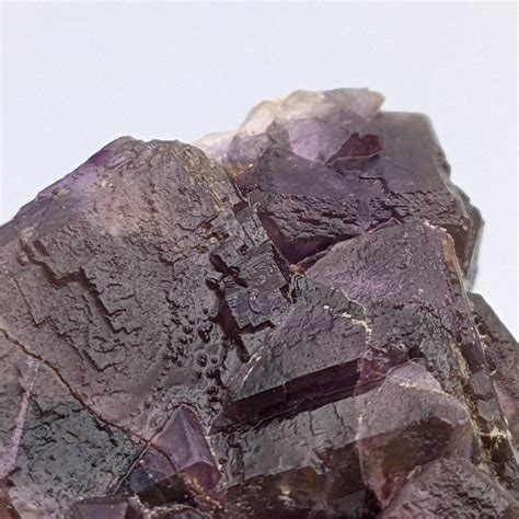 FLUORITE VIOLA Cristallizzazione Cubica Sardegna Cristalli Su Matrice