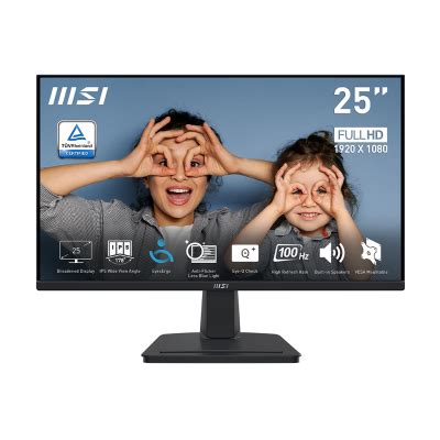 Msi Pro Mp Fhd Hz Flat Business Productivity Monitor Msi