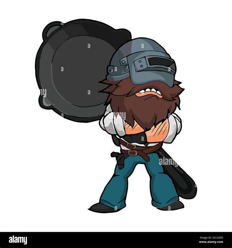 vector illustration of international pubg gaming character Stock Vector ...