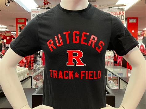 Rutgers Sports T Black Track and Field - Scarlet Fever Rutgers Gear