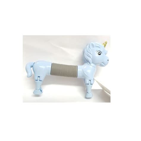 Juguete Unicornio Acordeon Celeste Miniso Uruguay