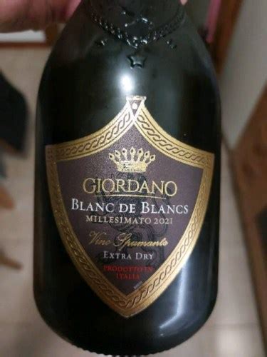 Giordano Blancs De Blancs Millesimato Extra Dry Spumante Vivino Italia