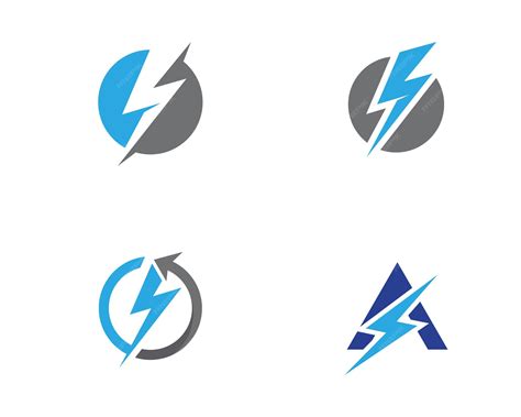 premium vector lightning logo template vector icon
