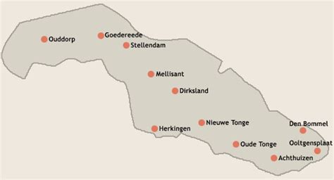 Plattegrond Kaart Van Goeree Overflakkee Zeeland Met Alle Vakantiehuizen