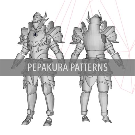 Lord Touch Me Diy Cosplay Pepakura Foam Template Etsy