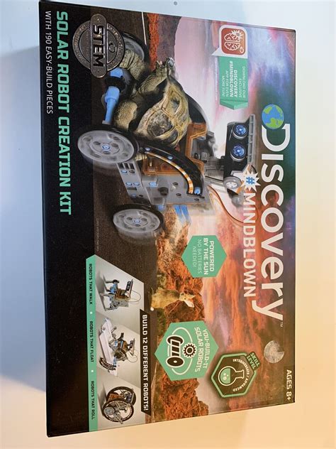 Discovery Mindblown STEM 12 In 1 Solar Robot Creation Kit 190 Build