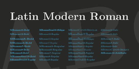 Download Latin Modern Roman Font