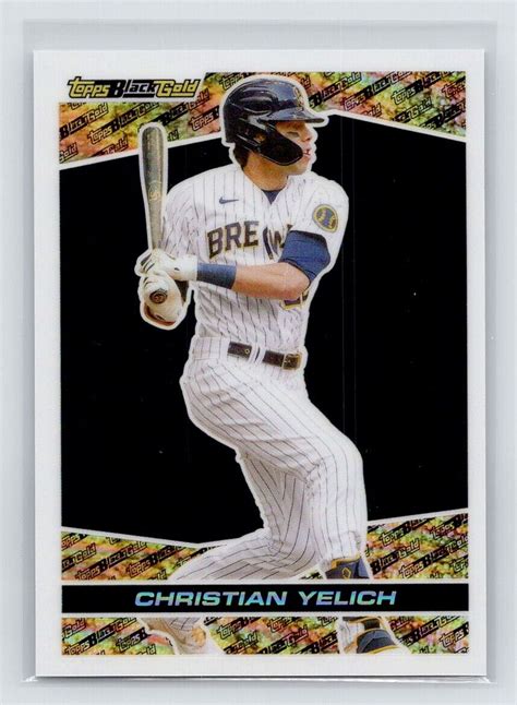 Topps Chrome Update Bgc Christian Yelich Topps Black Gold