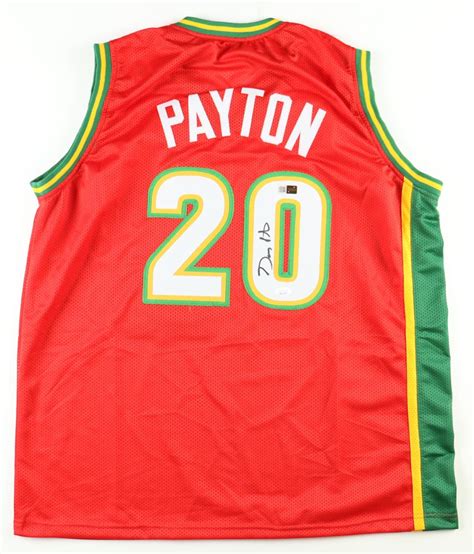 Gary Payton Signed Jersey JSA PIA Pristine Auction