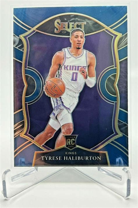 Tyrese Haliburton Rc Panini Select Concourse Level Blue