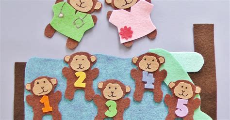 Flannel Board Fun Five Little Monkeys