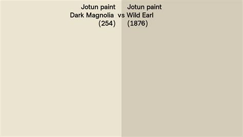 Jotun Paint Dark Magnolia Vs Wild Earl Side By Side Comparison