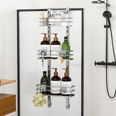 Amazon Orimade Adjustable Hanging Over The Shower Door Caddy With