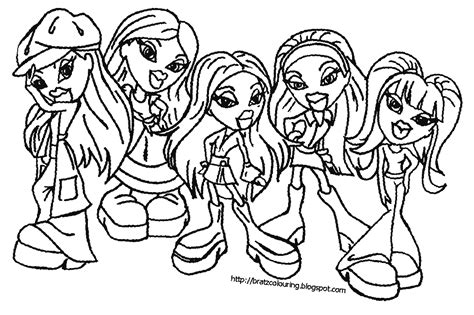 Bratz Coloring Pages Bratz Dolls To Print And Color