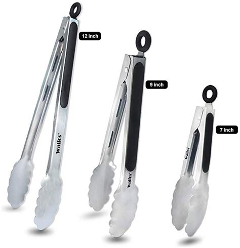 Amazon Walfos Food Grade Stainless Steel Kitchen Tongs For Cookig