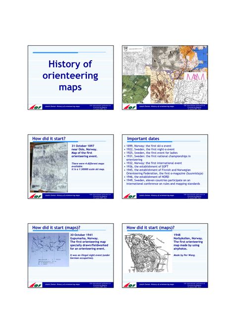 History Of Orienteering Maps Docslib