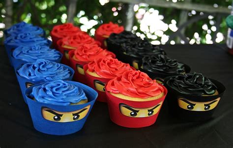 There Are Many Cupcakes That Have Been Made To Look Like Ninja Faces On