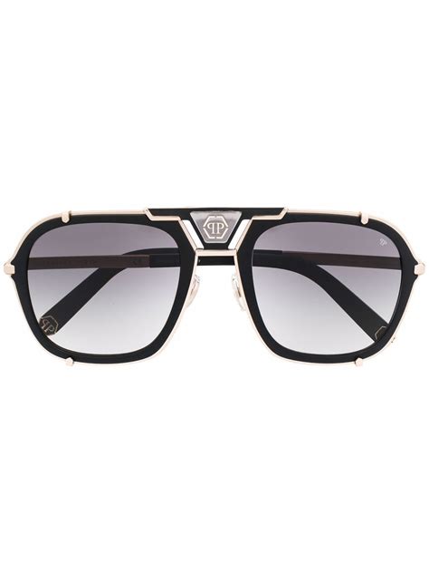 Philipp Plein Lentes De Sol Signature Estilo Piloto Farfetch