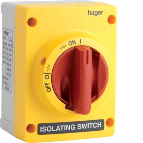 16a 3 Pole Ip65 Isolating Switch • Jg01s Hager