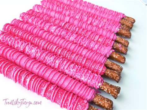 Hot Pink Chocolate Covered Pretzels Pink Chocolate Covered Pretzels