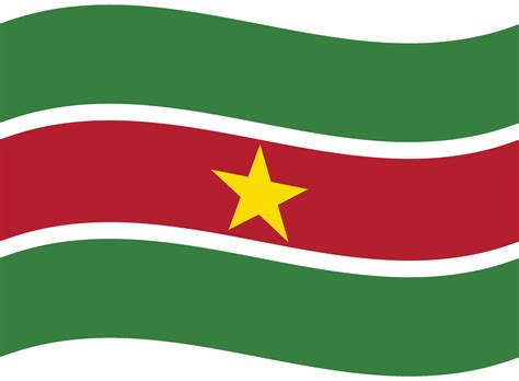 Suriname flag wave. Suriname flag. Flag of Suriname 27477800 Vector Art ...