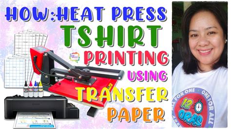 HEAT PRESS TSHIRT PRINTING USING TRANSFER PAPER YouTube