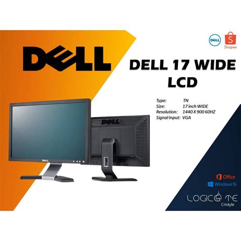 DELL 17 WIDE LCD MONITOR VGA Free power cable | Shopee Philippines