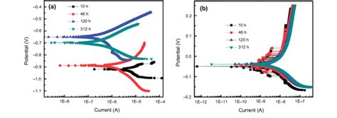 Potentiodynamic Polarization Curves Of A Stainless Steel And B