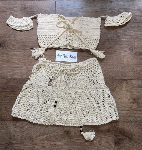 Santorini Crochet Set Nude IttyBittyKinis