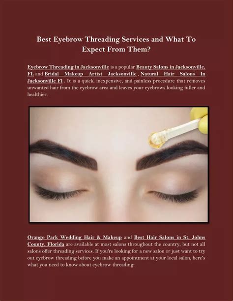 Ppt Best Eyebrow Threading Services And What To Expect From Them Powerpoint Presentation Id