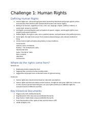 Chapter 3 Human Rights Docx Challenge 1 Human Rights Defining Human