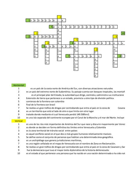 SOLUTION Crucigrama Studypool