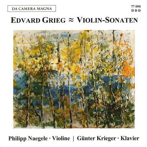 Edvard Grieg Sonaten F R Violine Klavier Nr Cd Jpc