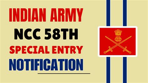 Indian Army Ncc Special Entry Th Application Form October