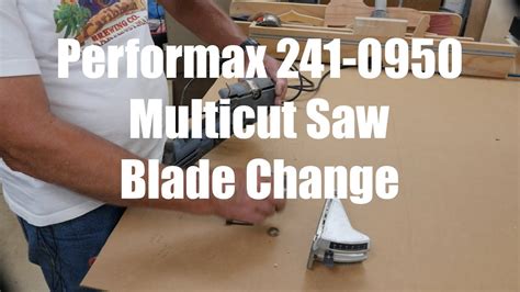 Performax Multicut Saw Blade Change Youtube