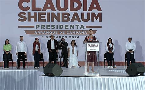 Claudia Sheinbaum Arranca Su Campa A En El Z Calo Capitalino Cr Nica