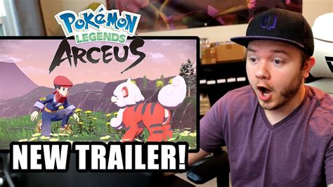 Reaction New Pokemon Legends Arceus Trailer Youtube