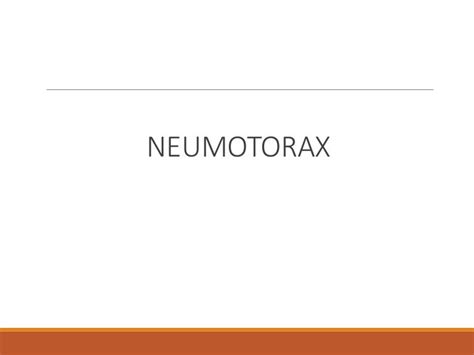 Neumotorax