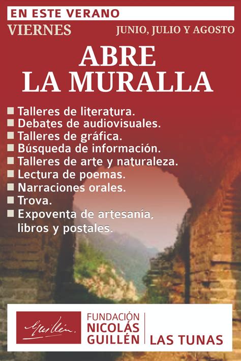 Abre La Muralla Fundación Nicolás Guillén