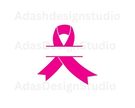 Cancer Ribbon Monogram Svg Png Awareness Ribbon Svg Cancer Awareness