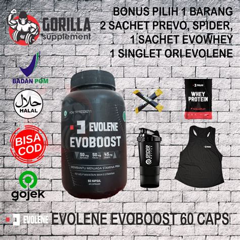 evolene evoboost  caps kapsul evo boost testo booster  evo lene