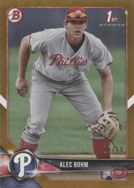 2018 Bowman Draft Gold BD 25 Alec Bohm 50 RC For Sale Online EBay