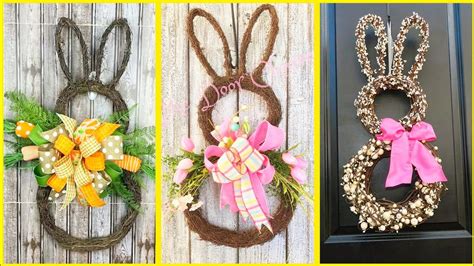 New On Trend Spring Easter Bunny Wreath Decoration Ideas Youtube