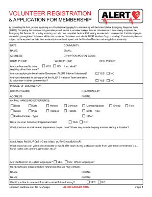 Fillable Online 70 Volunteer Registration FormsJotFormVolunteer