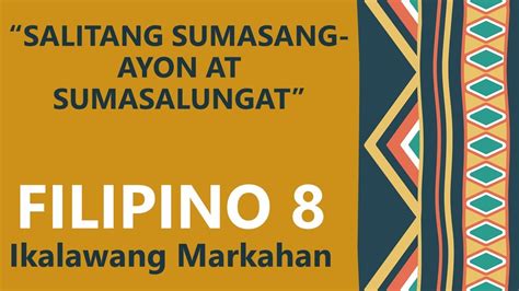 Pahayag Na Sumasang Ayon At Sumasalungat Mga Salitang Ginagamit Sa