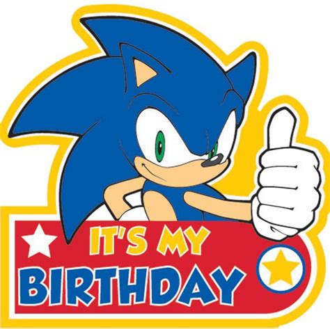 Printable Sonic Happy Birthday