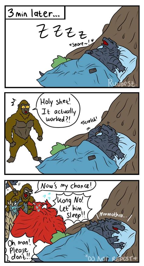 Godzilla Au Funny Comics